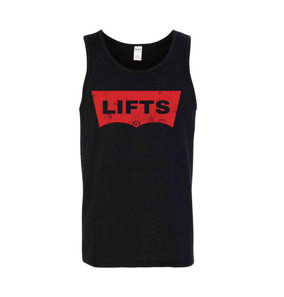 elitefts Red Lifts Tank Top black
