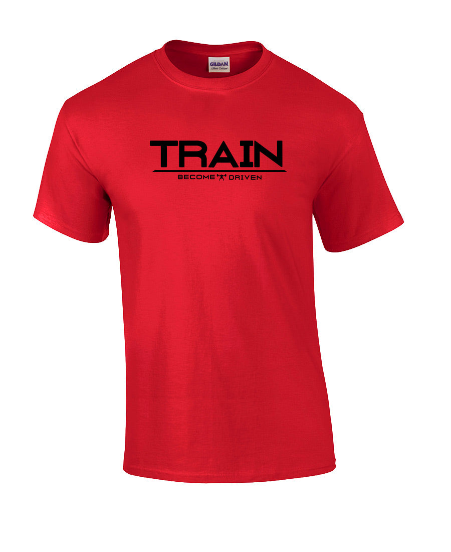 elitefts Train Become Driven T-Shirt red