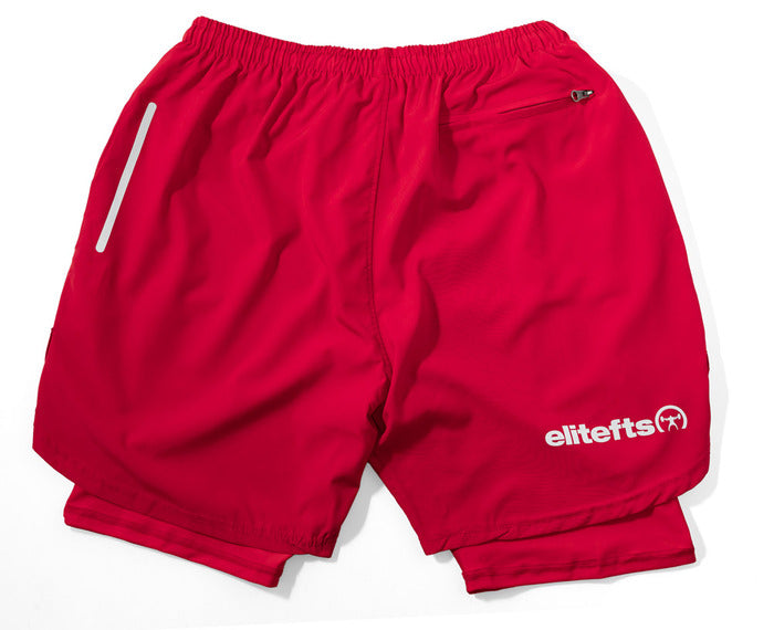 RUN SHORT RED 
