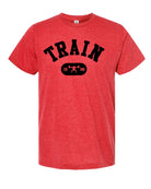 picture of elitefts Train Arch Premium T-Shirt red