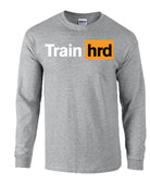 picture of elitefts Train Hard Long Sleeve T-Shirt grey