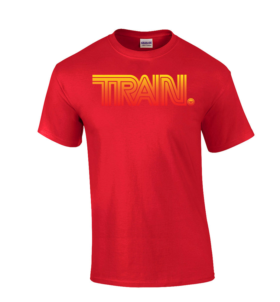 picture of elitefts Train Lines T-Shirt red