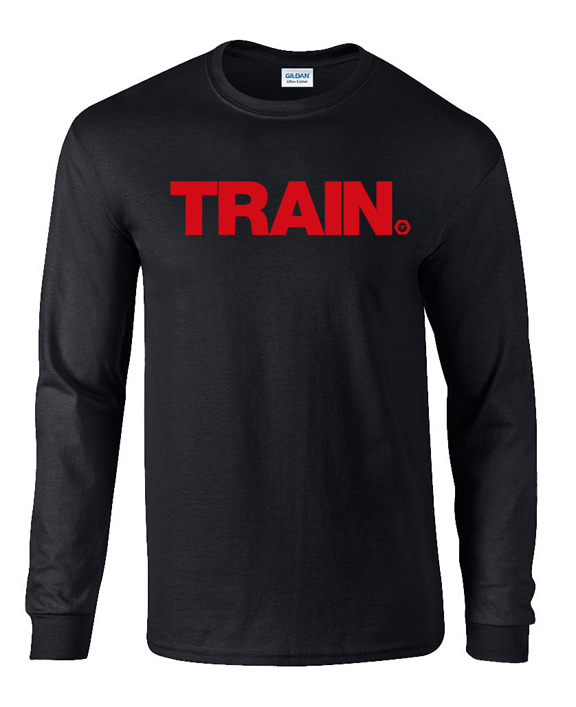 elitefts Train Red Long Sleeve T-Shirt black