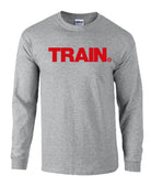 picture of elitefts Train Red Long Sleeve T-Shirt grey