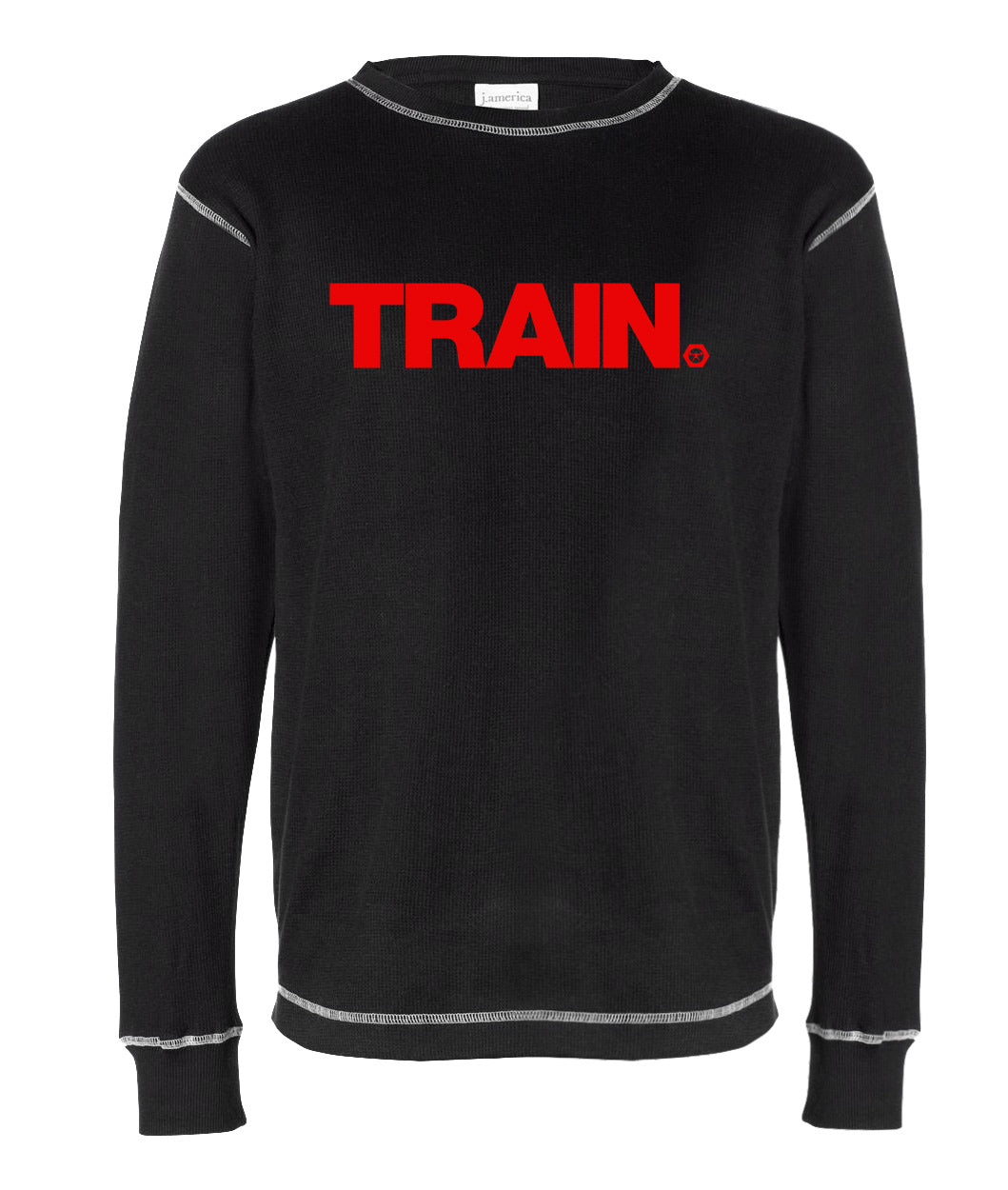 elitefts Train Red Thermal Long Sleeve Shirt black