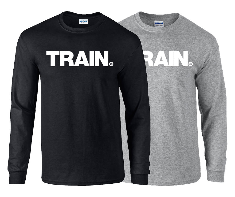picture of elitefts Train White Long Sleeve T-Shirt