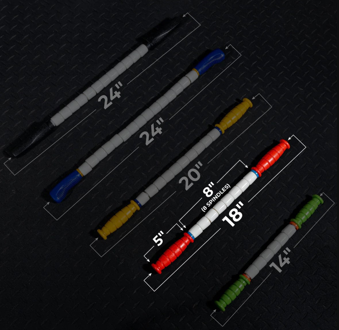 The Original Stick-Travel Stick showing the size difference between the other massage sticks