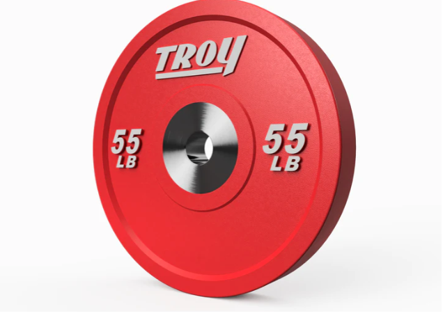 Premium Rubber Bumper Plate 55-pound