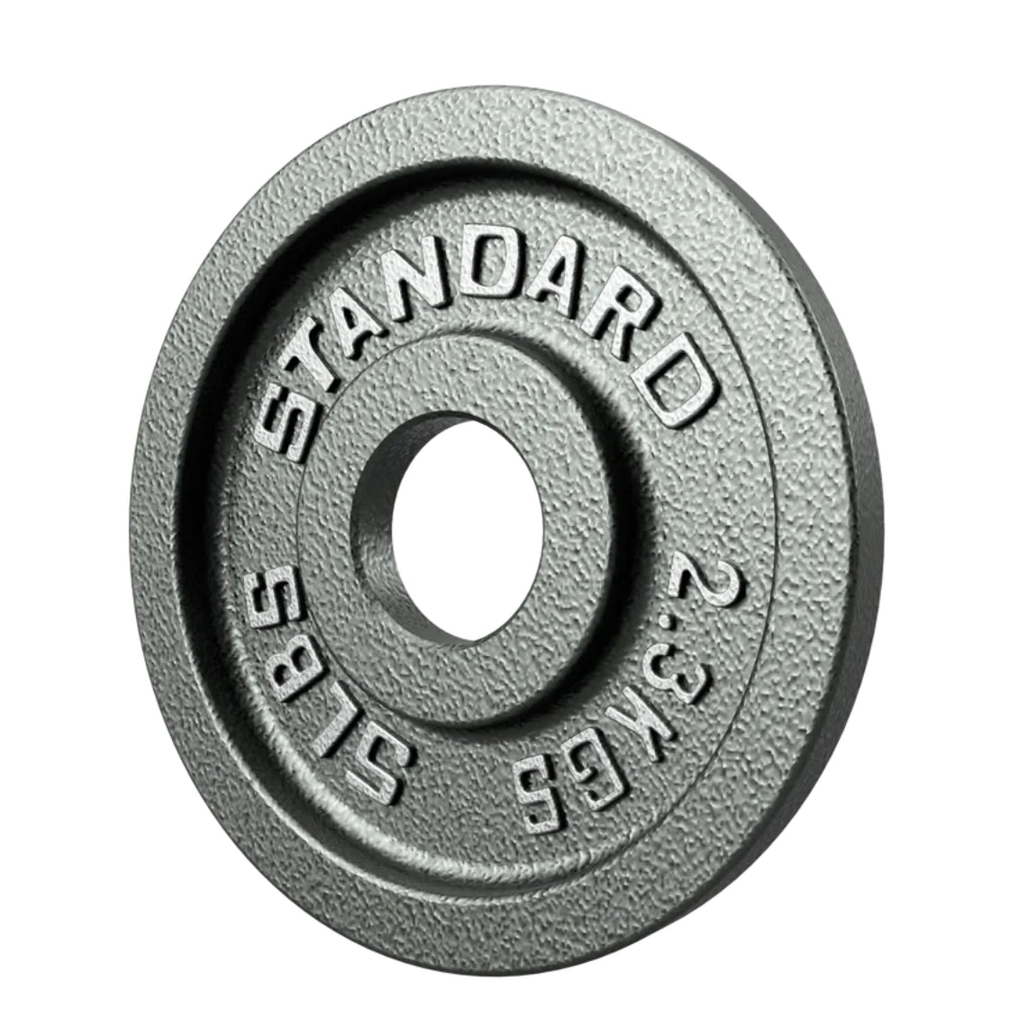 Gray weight plate with 'Standard' and '2.25 lbs' text on a white background