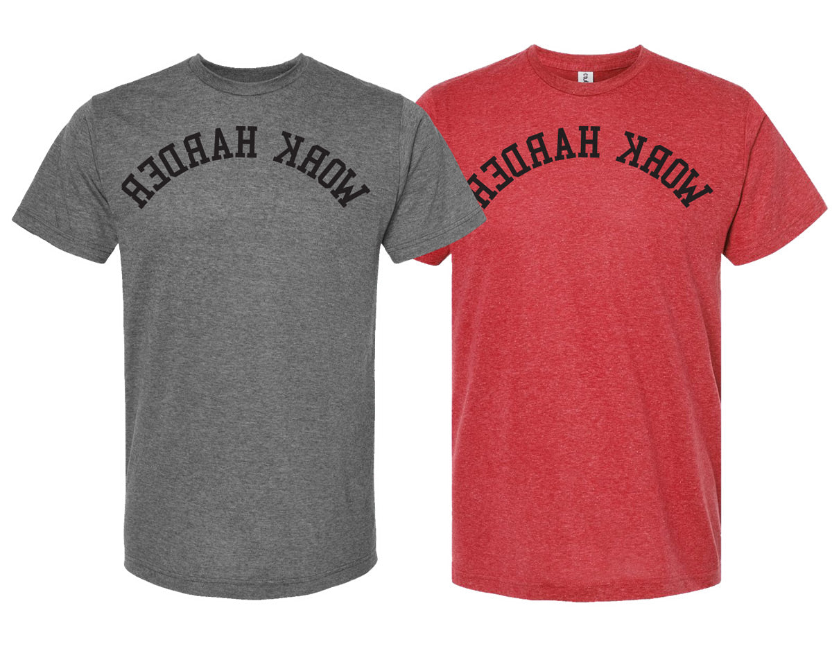 picture of elitefts Work Harder Flip Premium T-Shirts