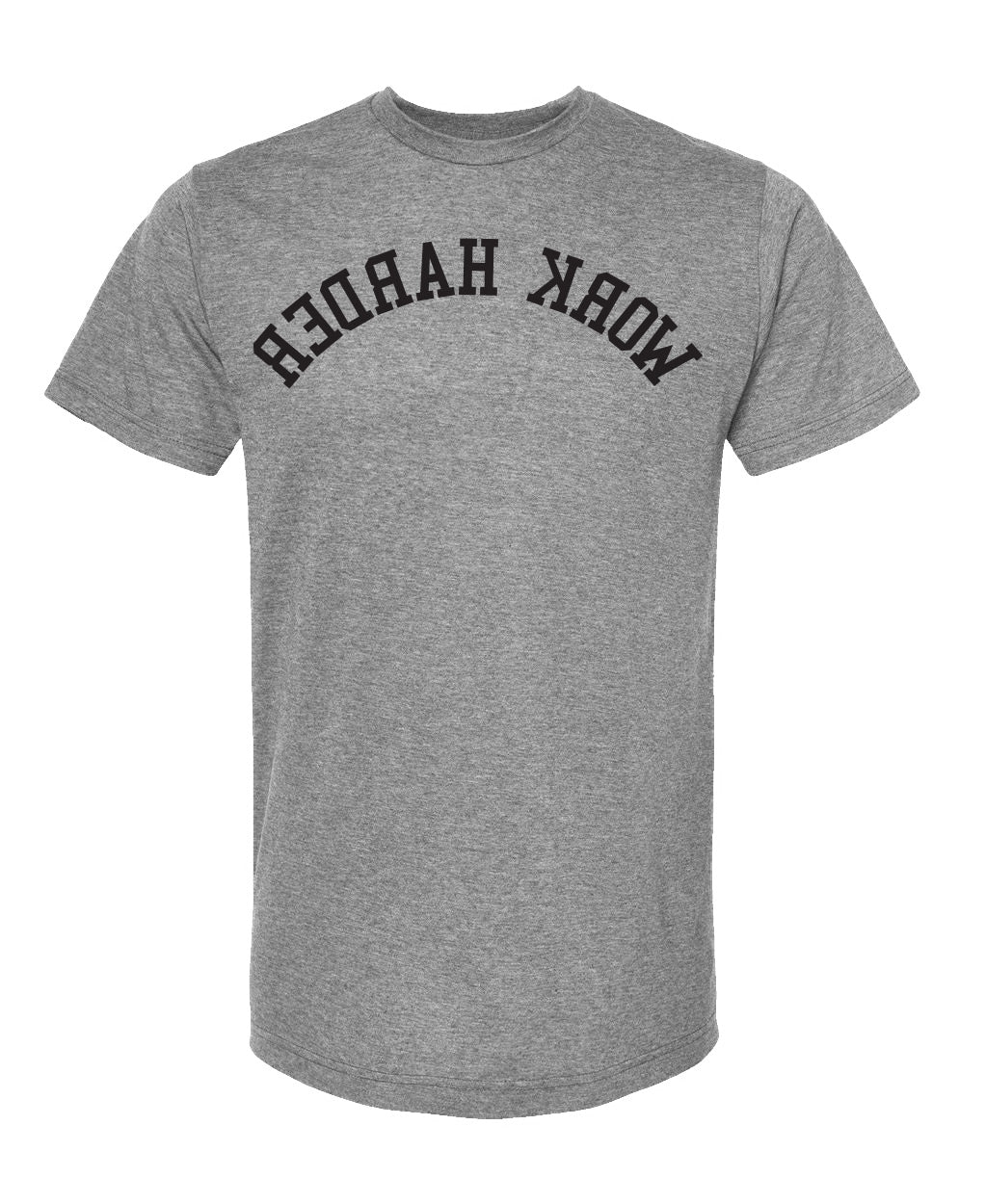 picture of elitefts Work Harder Flip Premium T-Shirt grey