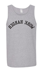 picture of elitefts Work Harder Flip Tank Top grey