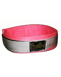 Spud Inc Women's Pink & White 2-ply Deadlift Belt