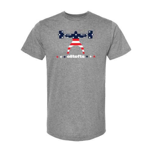 elitefts™ American Flag Squatter Premium T-Shirt