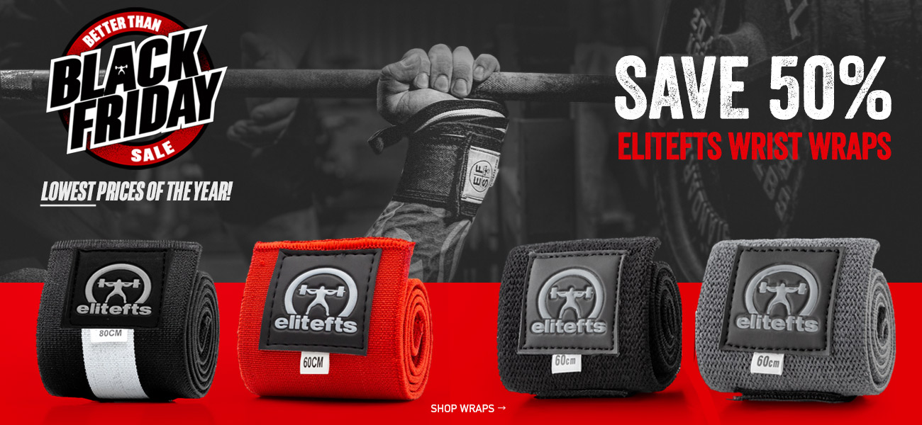 50% off elitefts wrist wraps