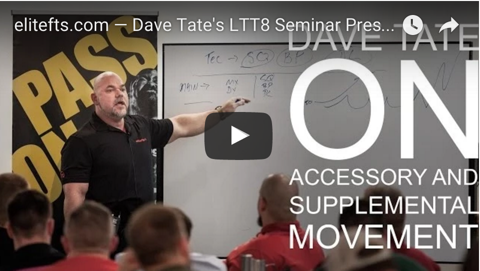 Could you be getting more out of your accessory training? (video lecture)